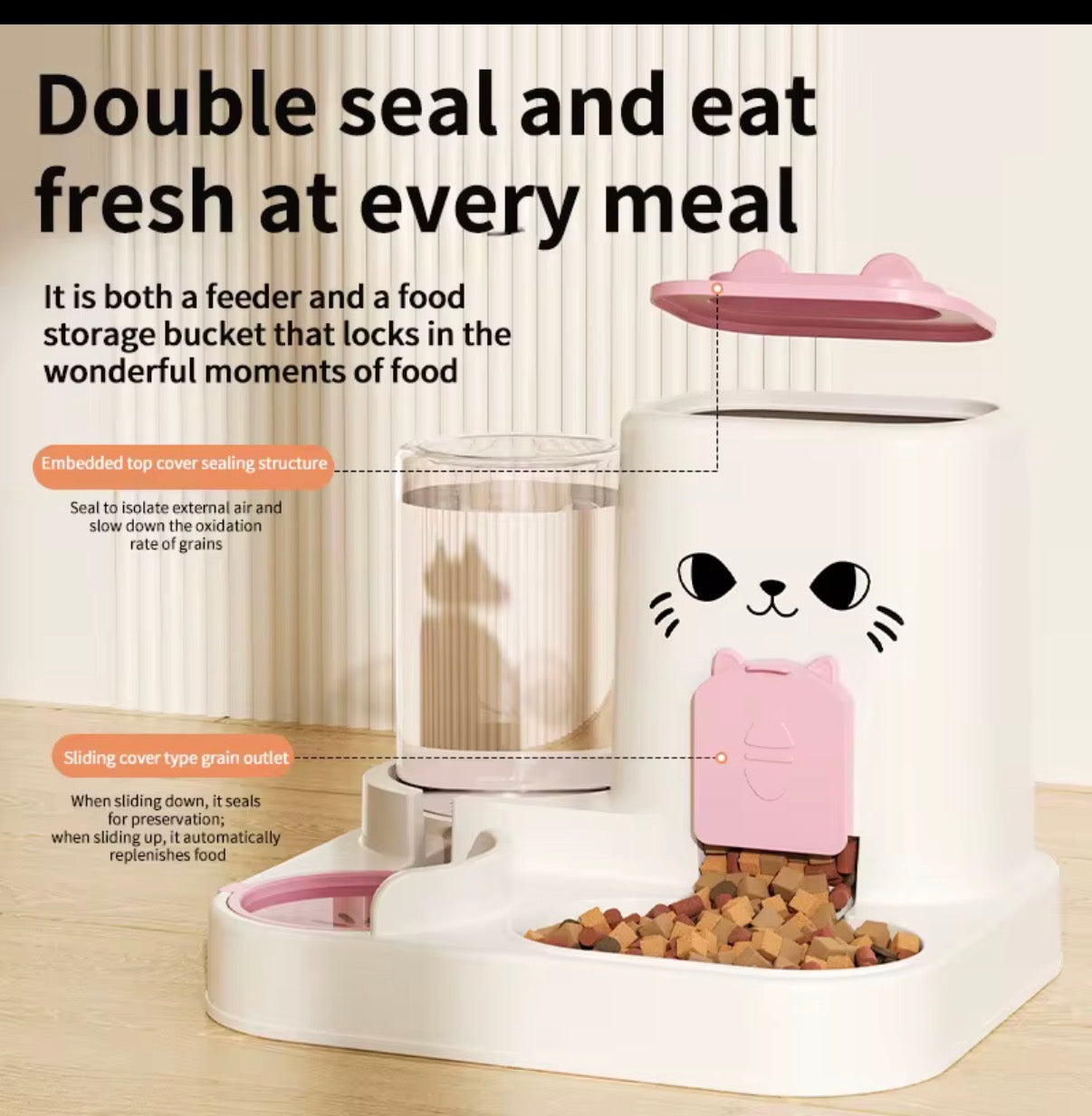 Automatic Pet Feeder with Water Dispenser