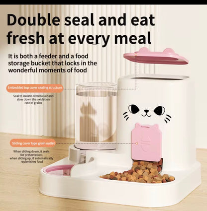 Automatic Pet Feeder with Water Dispenser