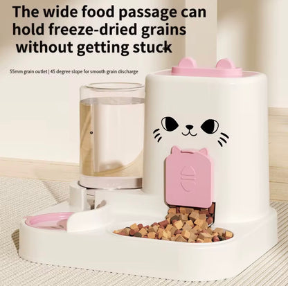 Automatic Pet Feeder with Water Dispenser
